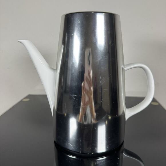 VTG Melitta Germany Porcelain Coffee Pot with Stainless Thermal Insulated Jug - Picture 4 of 16